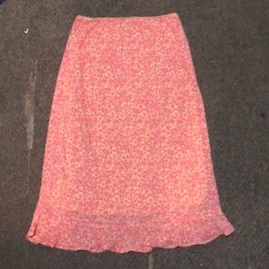 Floral pink skirt